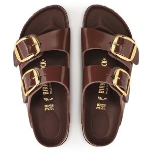 Worn only a few times Birkenstock Arizona Big Buckle chocolate size 7/7.5 & 38
